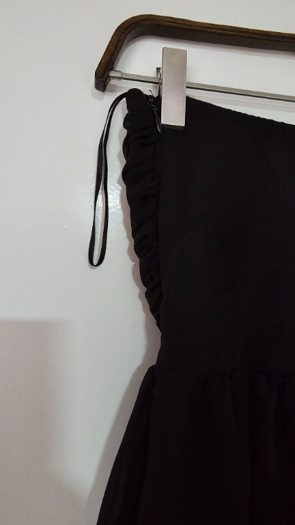 Amisu crna haljina sa postavom slika #2